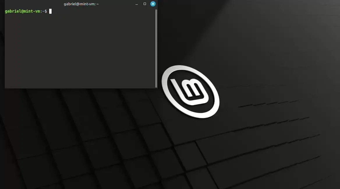Terminal do GNOME, em que se executa o comando para abrir outro terminal.